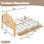 Structure de lit plateforme en bois massif avec grand tiroir de rangement et tête de lit arrondie élégante-608618176-608618179