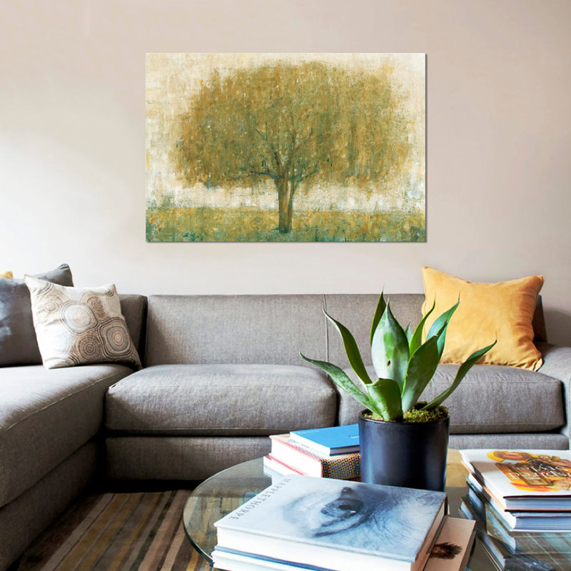 « summer day tree ii », impression sur toile, H 8 po x l 12 po x P 0,75 po, Toile tendue, Pas de tapis