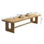Tables de conférence simples en bois massif Burlywood-1954461536