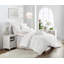 Floral Ruched Microfiber Duvet Cover Set-43142456-43129308