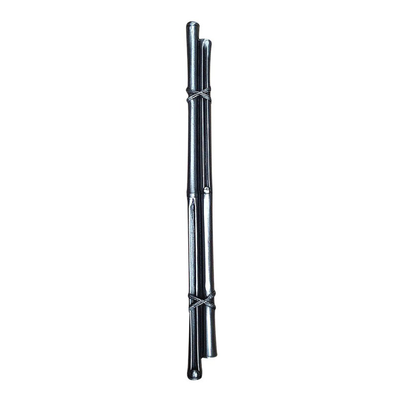 10" Centre Double Bamboo Bar Pull, Shiny