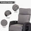 Garden Wicker Recliner Chair, Air Pump Adjustable Backrest Up to 150 Degree with Cushions-2079340025-2079340026