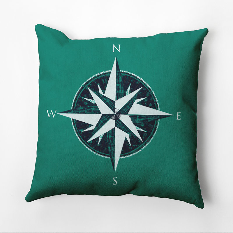 Outdoor Square Pillow Cover & Insert, Green, 20" H x 20" W