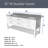 60" Double Bathroom Vanity Set