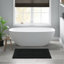1 tapis de salle de bain réversible 100% coton touffeté 3000 g / m² 20 x 30 po noir-1101340790