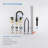 Circular Widespread Bathroom Faucet 3 Hole, 2-handle Bathroom Sink Faucet with Drain Assembly-53136768