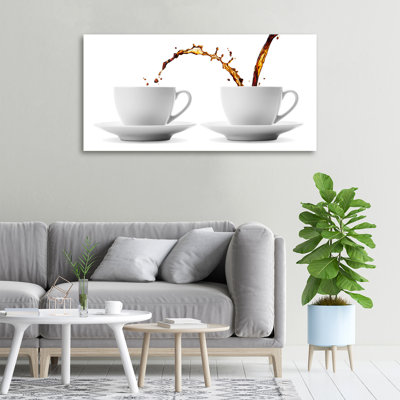 Leaking Coffee - No Frame Print on Canvas