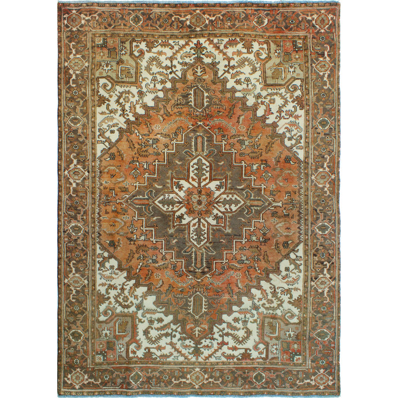 Tapis rouille Khylar Heriz Noorzia