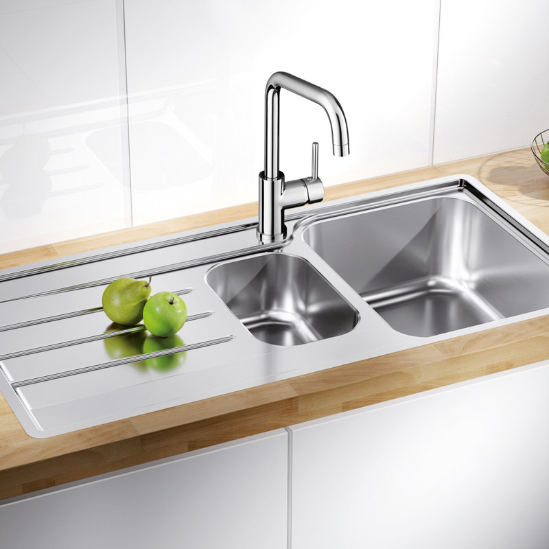 Lemis Double Bowl Inset Kitchen Sink