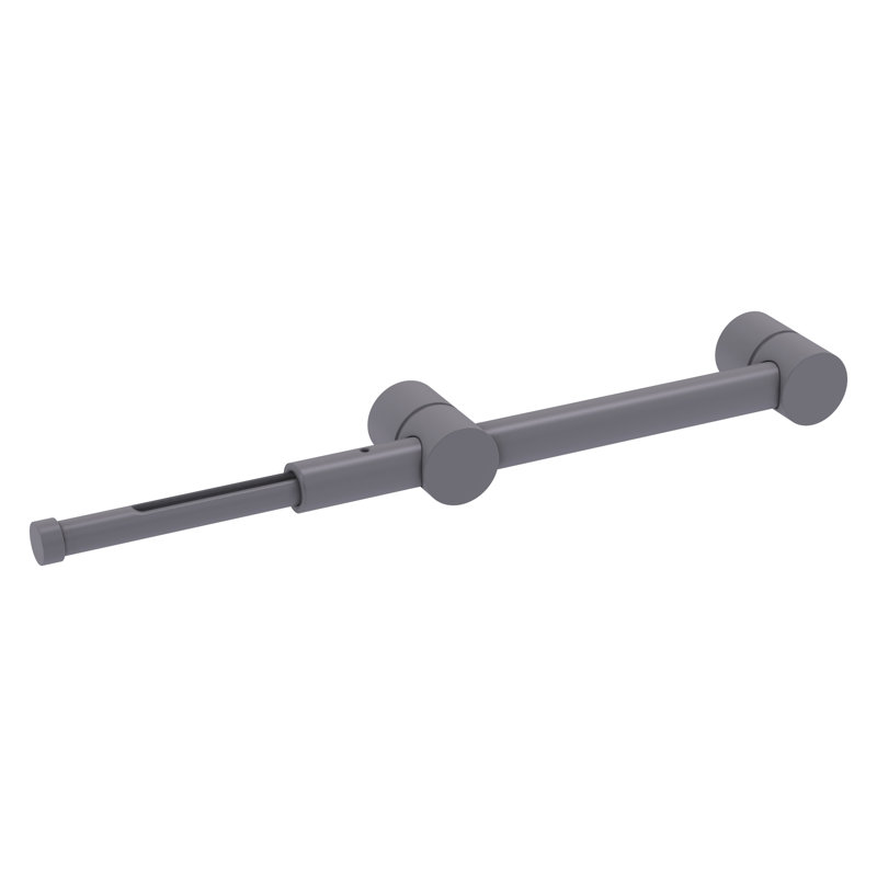 Tringle à vêtements rétractable peu encombrante, Gris mat