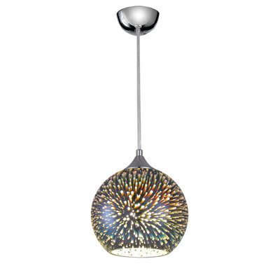 Laclede 1 - Light Chrome Sphere Pendant