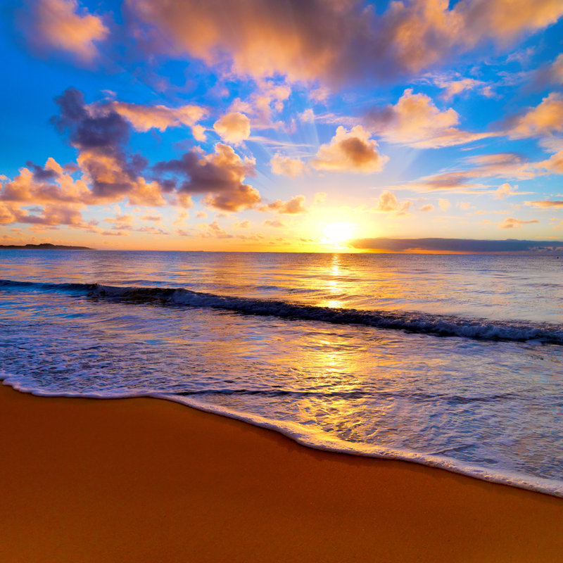 Dramatic Sunset by Idizimage - Wrapped Canvas Print, 30cm H x 30cm W 