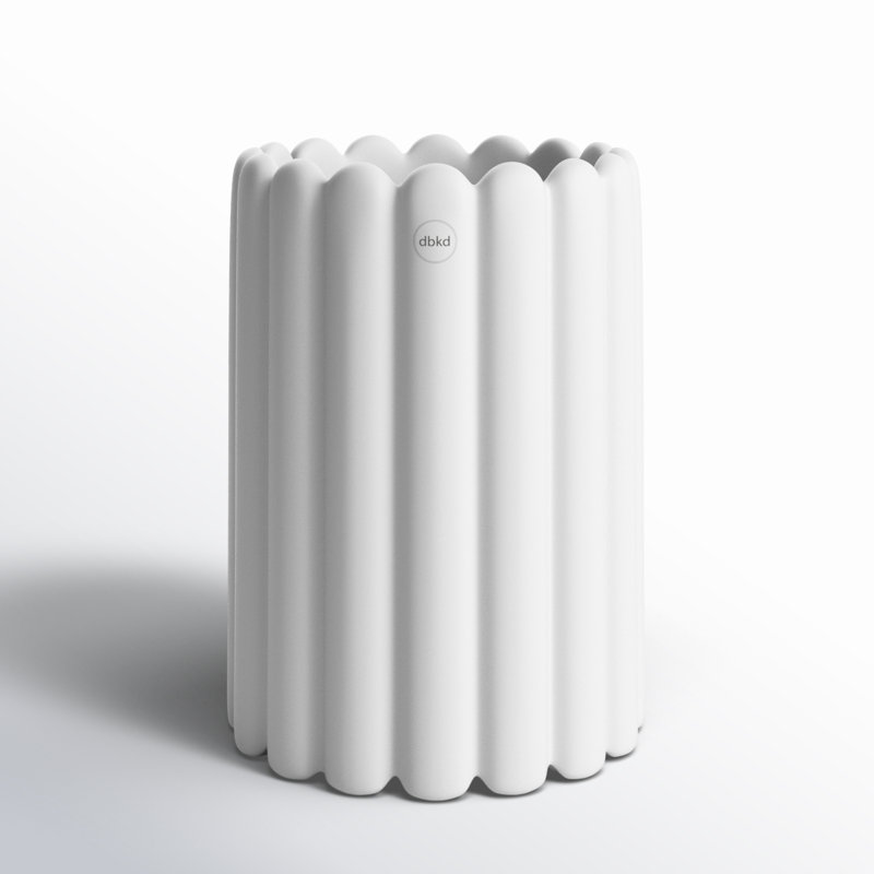 Vase de table en céramique Adale, H 10,63 po x l 7,48 po x P 7,48 po