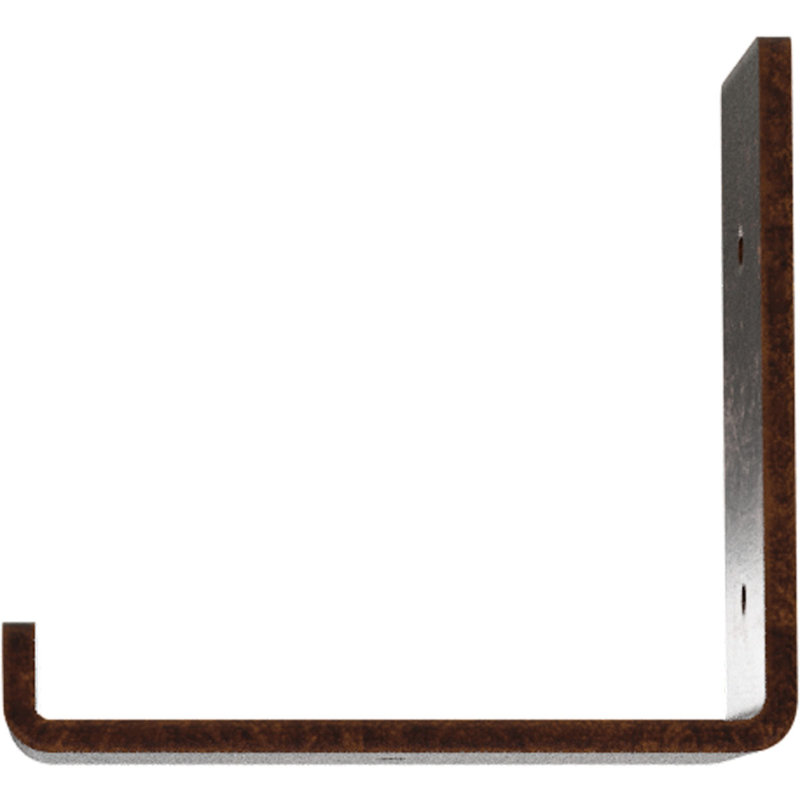 Support de tablette en acier, H 5 po x l 2 po x P 6 po, Cuivre antique
