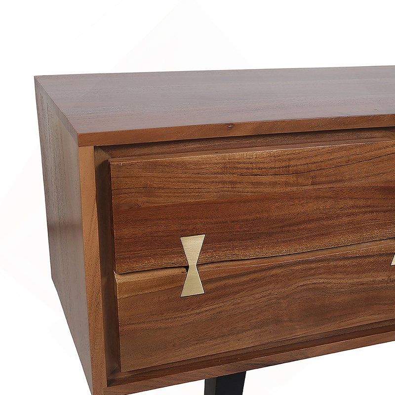Meuble télé, meuble télé en bois d'acacia Asther