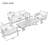 Multi-Person Outdoor Steel Sofa Set with Coffee Table – Curved Design, Waterproof, Rust & UV-Resistant-218510815