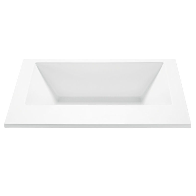 Baignoire de trempage en acrylique MTI Solutions - 72 x 42, Biscuit, À poser, H 20 po x l 72 po x P 37,25 po