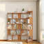 Ensemble de bibliothèques en MDF peu encombrant, style moderne chêne foncé pour un usage domestique
