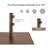 50 lb. Steel Umbrella Base with Wheels