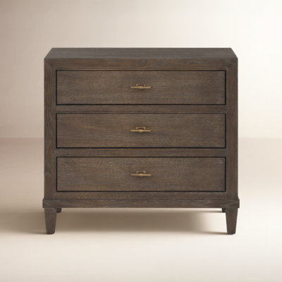 Saratoga 3-Drawer Oak Nightstand