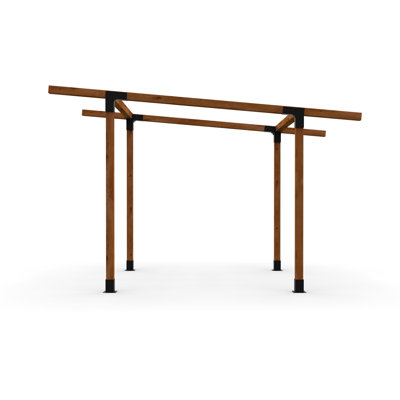 4x4 Black 5 Degree Pergola Brackets & Lean To Kit