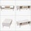 Table basse de salon de style Mid-Century avec tiroir en rotin, conception carrée moderne et pieds en bois massif pour un rangement élégant-1555339908