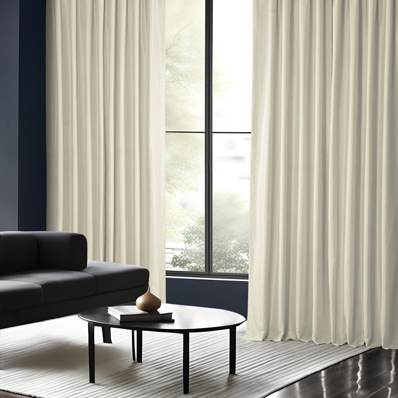 Jetset Polyester Textured Thermal Blackout Single Grommet Curtain Panel, 100" x 108", Storm Gray