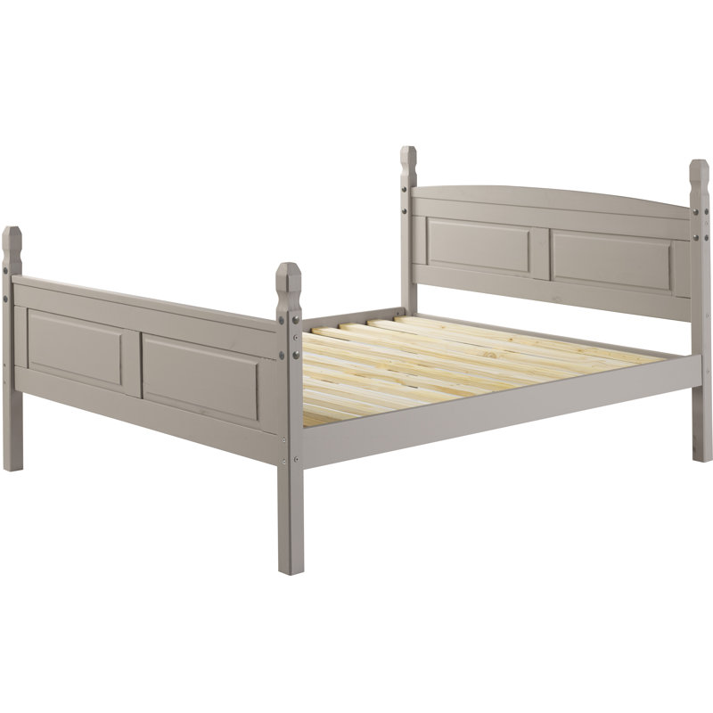 Bridewell Solid Wood Bed, Double (4'6), Grey