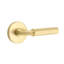 Emtek Select Passage Interior Mortise w/ Disk Rosette & R-Bar Stem, Faceted Lever-755144909-755144911