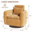 Fauteuil d'appoint pivotant surdimensionné 35 po