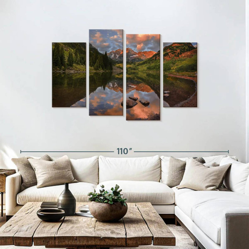 Alvord Maroon Bells Lake, 48" H x 75" W