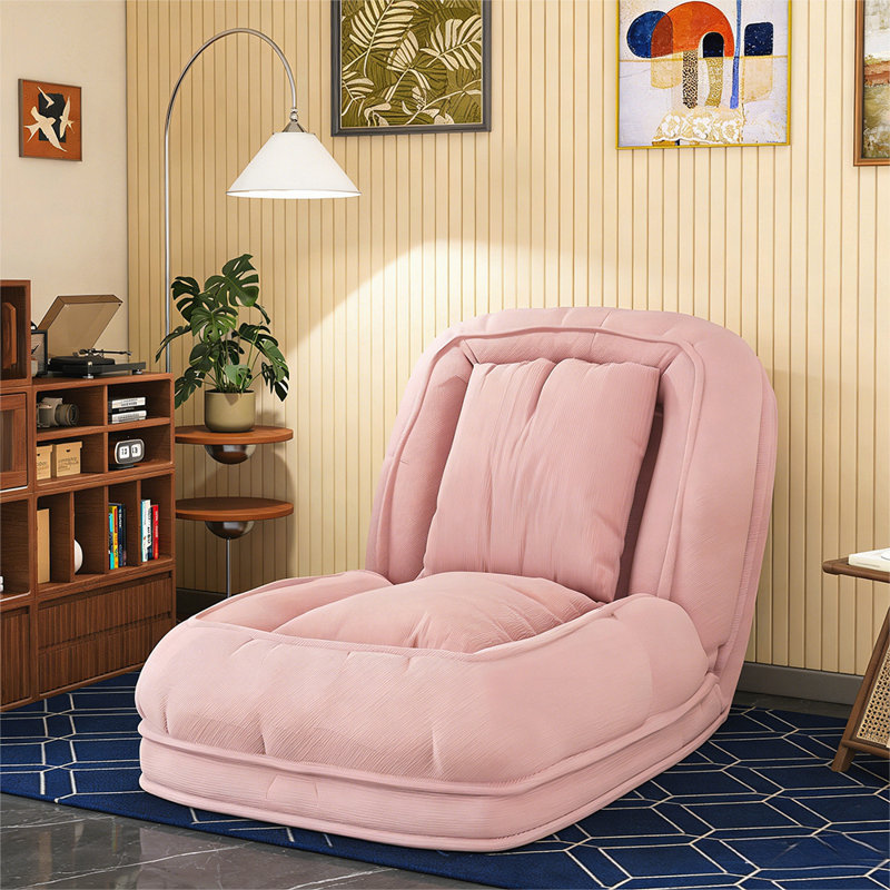 Foldable Lazy Sofa Bed with 5 Locking Positions, Space-Saving Foldable Design for Multi-Function Use and Comfort