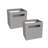 Mini 6-Cube Desktop or Wall Mount Organizer with 2 Collapsible Storage Bins-88282152