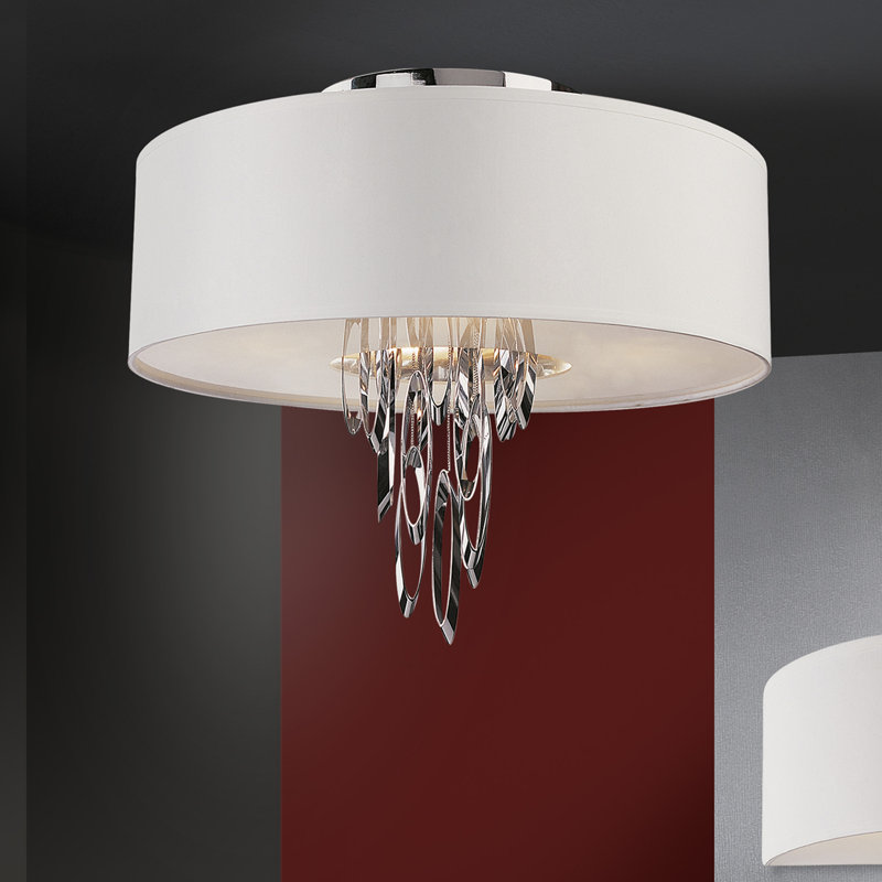 Bocanegra 4 - Light Drum Pendant, White