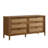 Comelia Wood and Rattan 6-Drawer Dresser