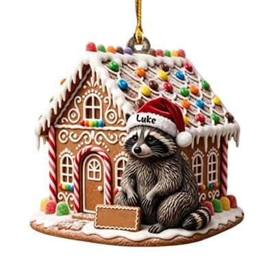 Cone Animal Hanging Christmas Tree Ornaments Tree Decorations, Acrylic Forest Animal Fox Squirrel Rabbit Hedgehog Koala Xmas Tree Ornament Set Festive Pendants for Home Party Decor