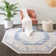 Tapis bleu ciel Parchette