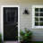 Nox Black 11" LED Outdoor Barn wall Light Frosted Glass with Photocell