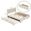 Lit plateforme tapissier, base de lit avec lit gigogne et tiroirs-1538079075