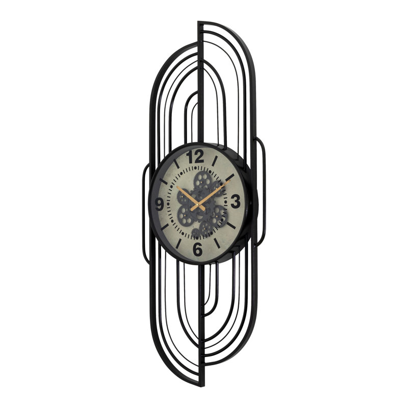 Horloge moderne 48 "avec engrenages mobiles ouverts