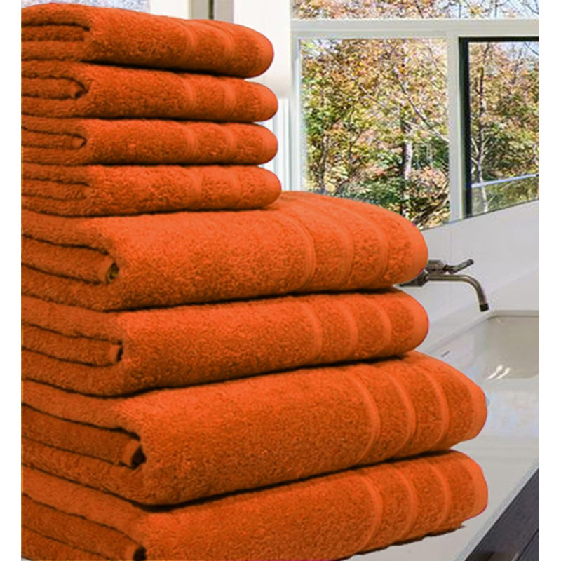 Nadem Luxury 8 Pcs Bale Set, Orange