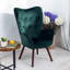 Moe Velvet Accent Chair-822265146-823658651