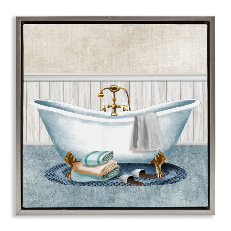 Cadre flottant pour baignoire et pantoufles Cozy Spa, design par Conrad Knutsen, H 18 po x l 18 po