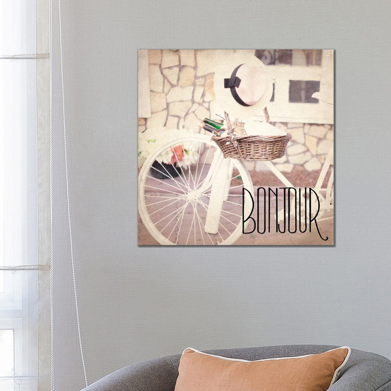 Paris Bicycle III by Kimberly Allen - Wrapped Canvas Print, 66.04cm H x 66.04cm W x 1.905cm D