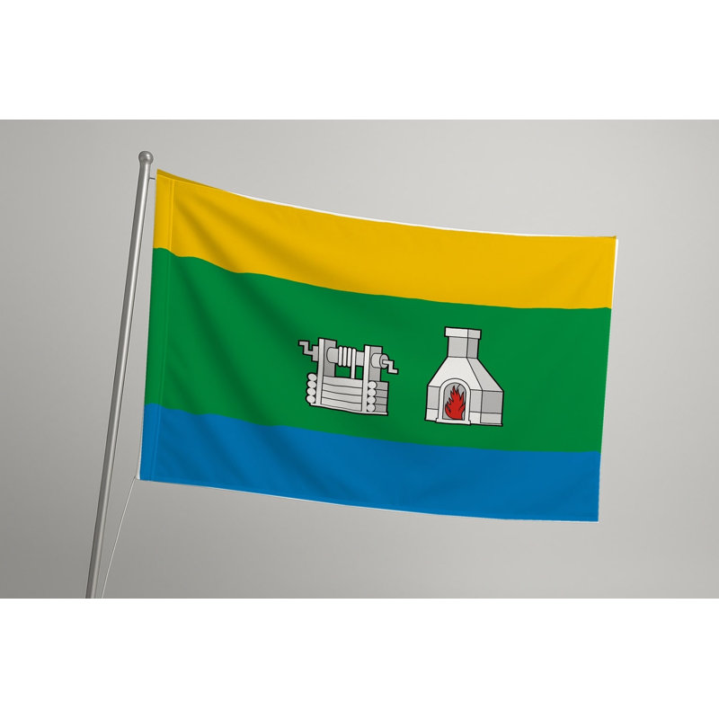 Drapeau de la ville d'Ekaterinburg - drapeau extérieur, 36" H x 60" W