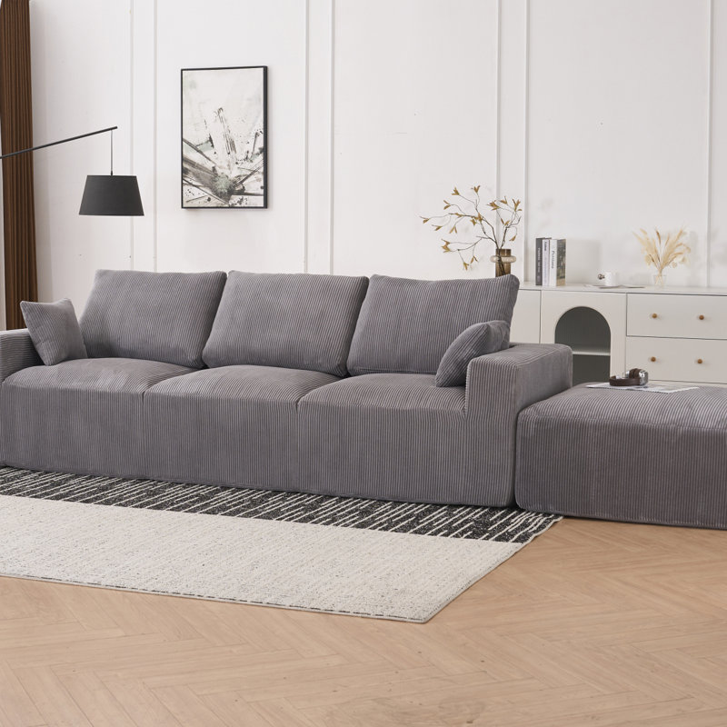 Canapé modulaire Boneless, Gris