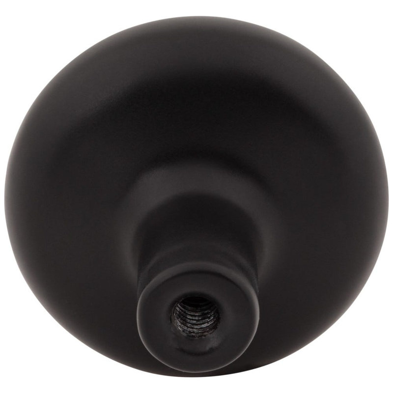Loxley Mushroom Knob, Matte Black