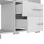 Commode Sohany, quatre tiroirs, deux tablettes ouvertes