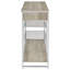 Ethel Grey 2-Drawer Home Bar Storage With Wine Rack