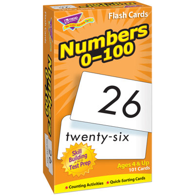 Numéro 0-100 des cartes flash